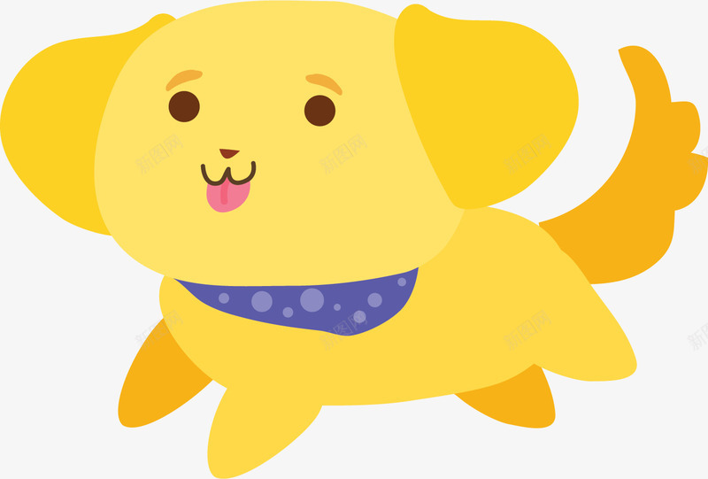 黄色卡通小狗创意水彩插画装饰png免抠素材_88icon https://88icon.com 动物 卡通印花 卡通背景 墙纸背景 手绘 手绘动物 手绘背景 插画 黄色卡通小狗