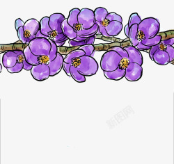 紫色花藤png图片下载 紫色花藤素材