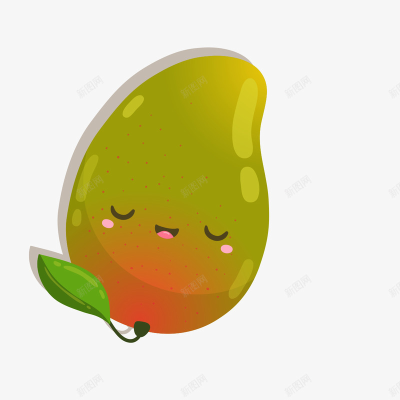 手绘芒果png免抠素材_88icon https://88icon.com 手绘画 水果 矢量装饰 芒果 装饰