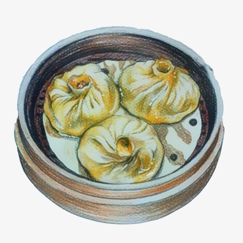 小笼包手绘画片psd免抠素材_88icon https://88icon.com 包子 小笼包 手绘画 早餐美食 灌汤包 蒸笼