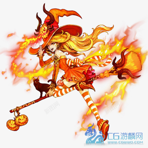 火焰女png免抠素材_88icon https://88icon.com 动漫 卡通 卡通人物 女郎