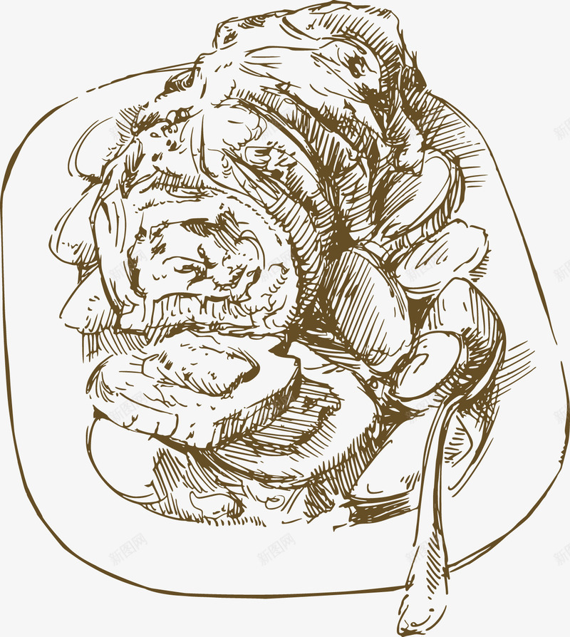 手绘食物png免抠素材_88icon https://88icon.com 手绘画 手绘食物 插画 素描 线稿 速写