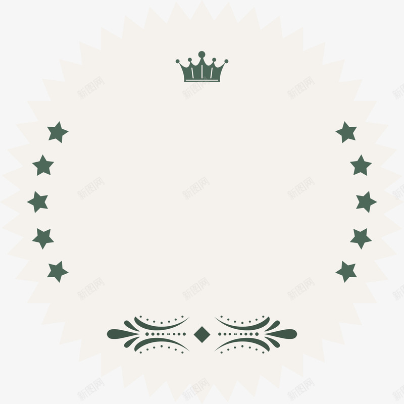 手绘绿色皇冠星星png免抠素材_88icon https://88icon.com 唯美 小清新 手绘星星 简约 绿色星星 绿色皇冠