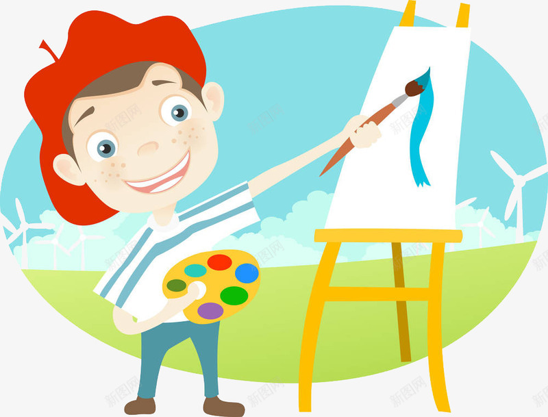 正在画画的男孩png免抠素材_88icon https://88icon.com 书画比赛 作画 创意 勾勒 手绘 描绘 涂抹 画图 画画 画画架 素描 纸笔 绘出 绘图 绘画 色彩应用