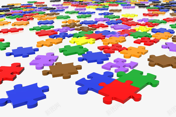 散落一地的色彩拼图psd免抠素材_88icon https://88icon.com png 拼图 散落一地 色彩