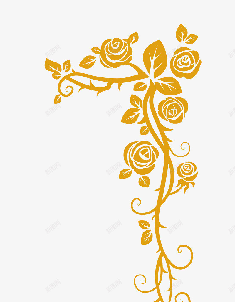 黄色爬藤植物矢量图eps免抠素材_88icon https://88icon.com 卡通素材 叶藤植物 植物 植物矢量 爬藤 爬藤植物 矢量植物 花藤植物 黄色 矢量图