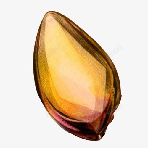 宝石手绘画片png免抠素材_88icon https://88icon.com 宝石 手绘色彩 晶石 透明 钻石 黄色