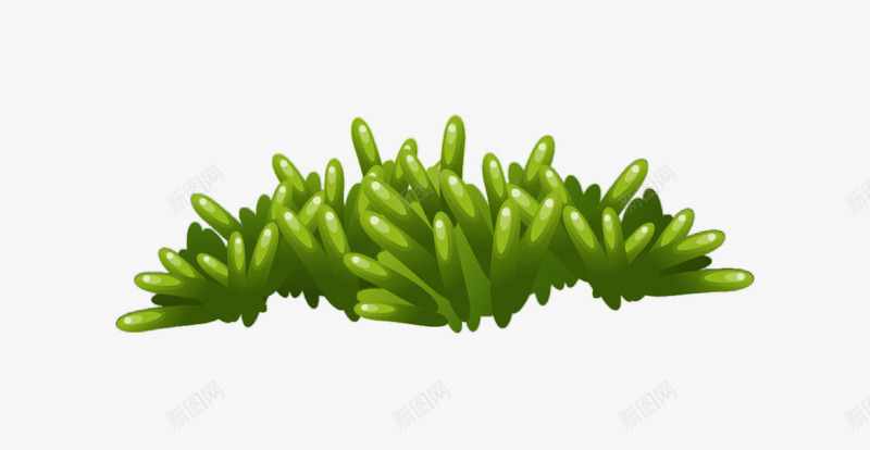 绿色立体卡通海草png免抠素材_88icon https://88icon.com 6月8号 世界海洋日 卡通海草 大海 绿色海草 自然
