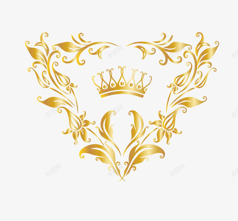 皇冠金色花纹png免抠素材_88icon https://88icon.com 伊斯兰 斋月 皇冠 装饰品 金色 金色花纹