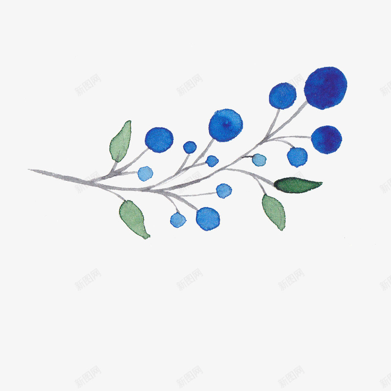中国风花png免抠素材_88icon https://88icon.com 中国风花 水粉花 花藤