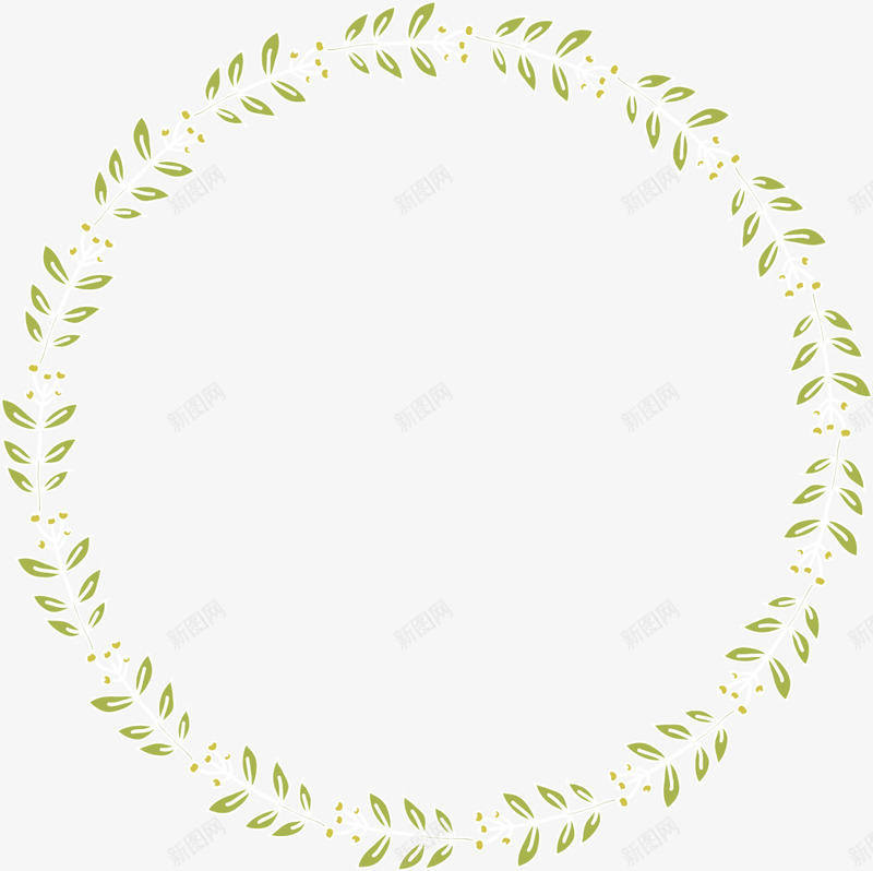 绿色清新春季草环png免抠素材_88icon https://88icon.com 春天 春季 春日 柳条 植物 自然 草圈 草环 藤蔓