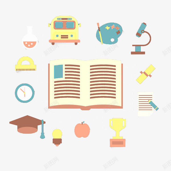 学习时间安排png免抠素材_88icon https://88icon.com PNG图片 PNG图片素材 PNG素材 PNG素材免费下载 书本 扁平化 绘画