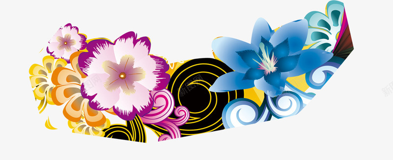 奇幻炫酷花背景纹理png免抠素材_88icon https://88icon.com 奇幻 炫酷 纹理 色彩斑斓 花背景