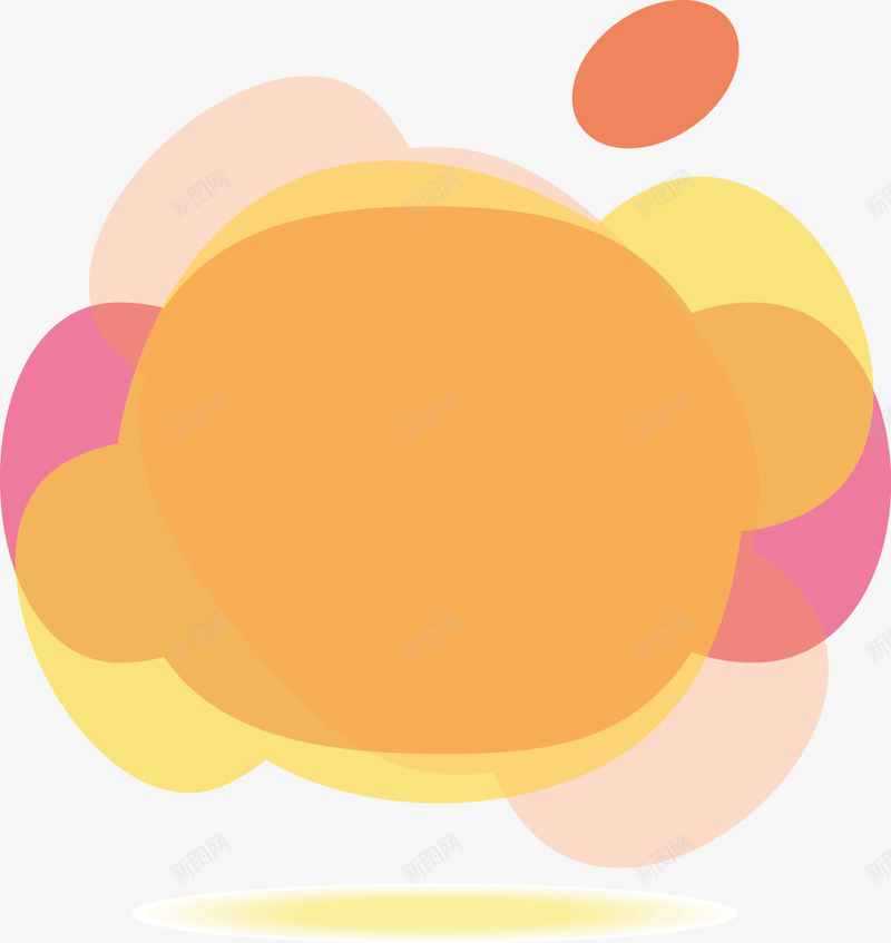 橙色文本框矢量图ai免抠素材_88icon https://88icon.com 文本框 橙色 矢量图