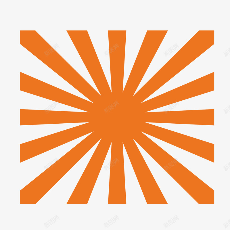 橙色放射图案线条png免抠素材_88icon https://88icon.com 图案 放射 放射性线条 橙色 线条