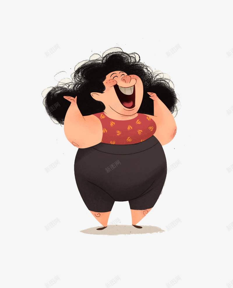 开心的大笑的妇女png免抠素材_88icon https://88icon.com Q版 卡通 嘻哈 插画 暗黑系 涂鸦 潮流 潮牌 美式漫画 美漫 街头涂鸦