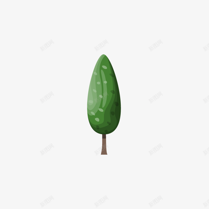 卡通简约大树装饰广告png免抠素材_88icon https://88icon.com 卡通大树 松树 海报设计 环境保护宣传手册装饰 立体树木卡通 装饰设计