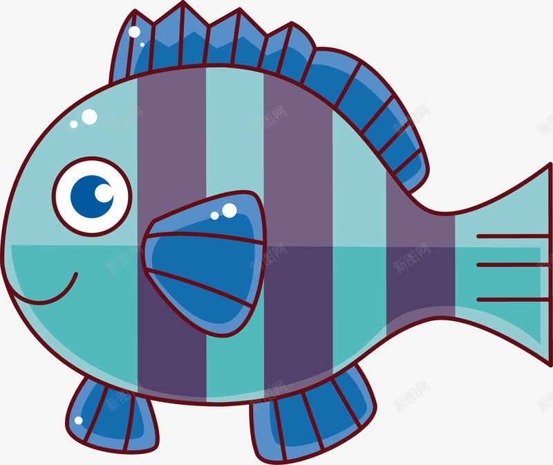 生物世界鱼矢量图ai免抠素材_88icon https://88icon.com 卡通鱼 卡通鱼矢量素材 海洋生物 生物世界 鱼 矢量图
