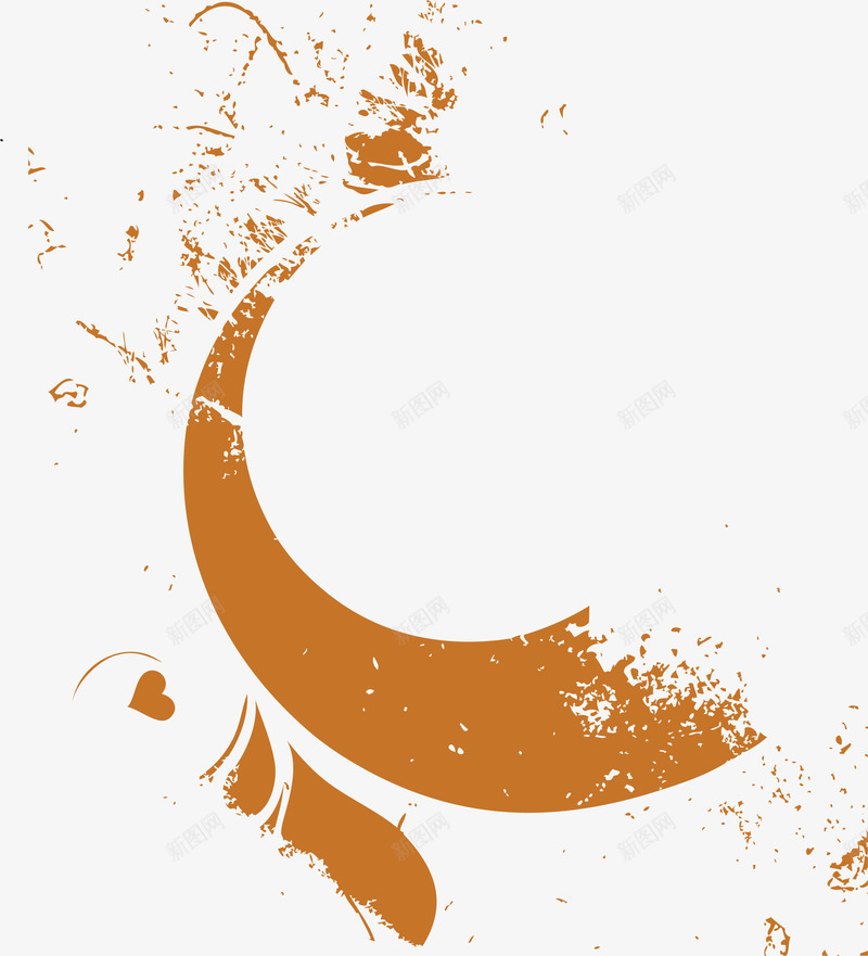橙色潮流墨迹矢量图ai免抠素材_88icon https://88icon.com AI 卡通 墨迹 手绘 橙色 潮流 线条 背景 矢量图