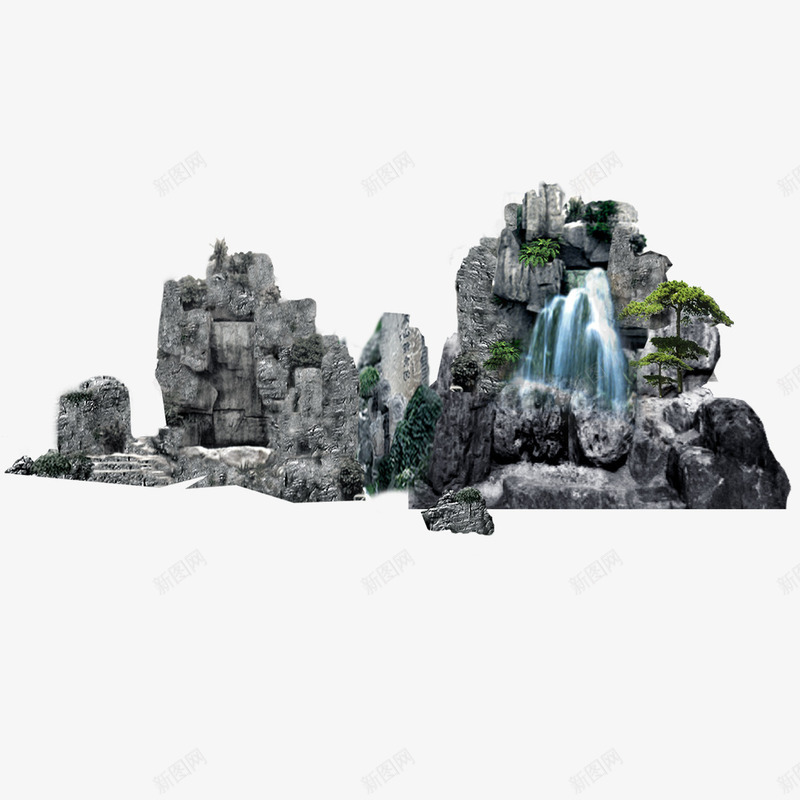 园林假山树木花草植物png免抠素材_88icon https://88icon.com 假山 园林 树木 植物 花草