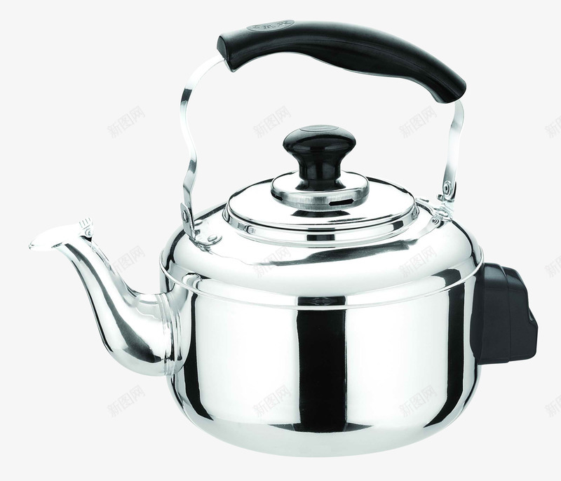 家用不锈钢水壶png免抠素材_88icon https://88icon.com 不锈钢水壶 写实实物 家庭用具 日常用具 生活用具 精美厨具 锅碗瓢盆