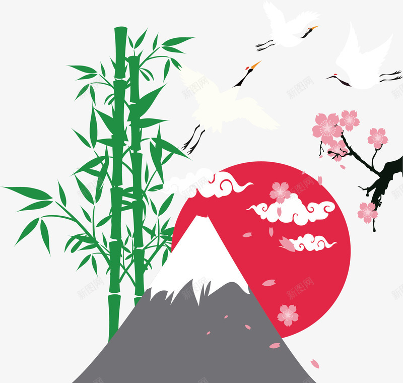 手绘中国风绘画矢量图ai免抠素材_88icon https://88icon.com 中国风绘画 创意 卡通 可爱 彩色图 手绘图 简单 矢量图
