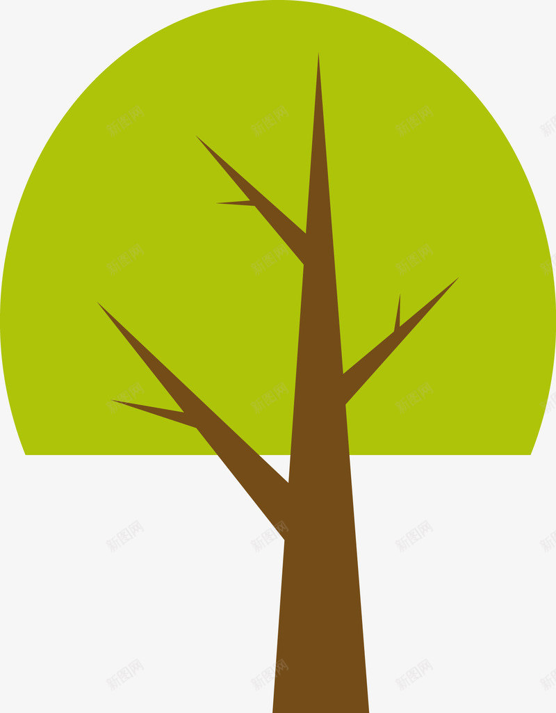 春季新发芽的树木png免抠素材_88icon https://88icon.com 叶子 大树 小树 成长过程 树 树木 树苗 植物 绿色 绿色植物 茁壮成长