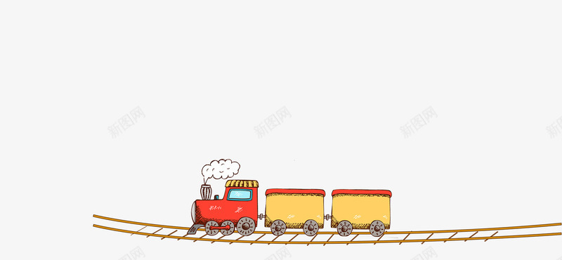 卡通火车png免抠素材_88icon https://88icon.com 免费png 免费png下载 小火车 彩绘 彩绘可爱小火车 彩绘小火车 彩绘蒸汽 铁轨