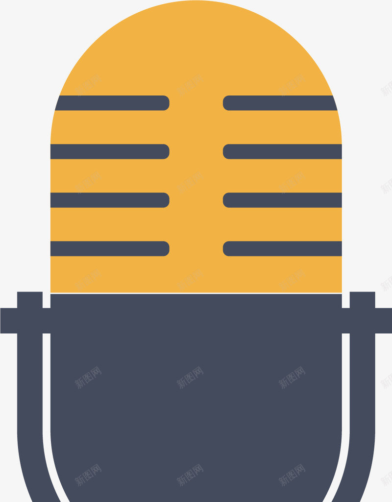 黑橙色专业麦克风png免抠素材_88icon https://88icon.com 专业级麦克风 专业话筒 专业麦克风 矢量麦克风 高档的麦克风 麦克风 黑橙色