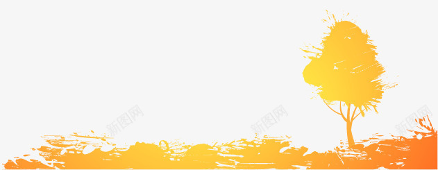 彩绘枫树png免抠素材_88icon https://88icon.com 图片 彩绘 枫树 树木横幅 矢量素材
