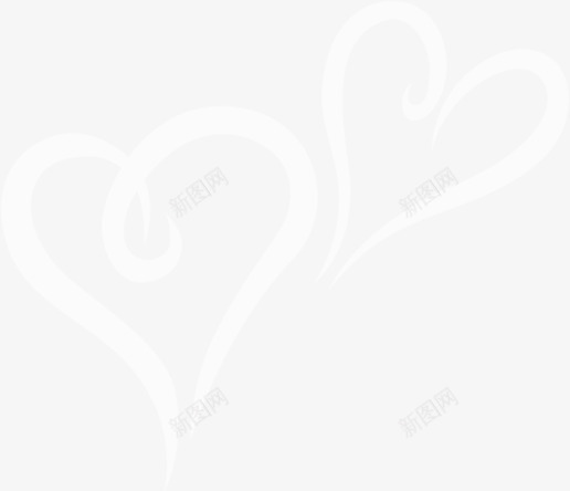 唯美心桃白色底纹png免抠素材_88icon https://88icon.com 唯美 底纹 白色