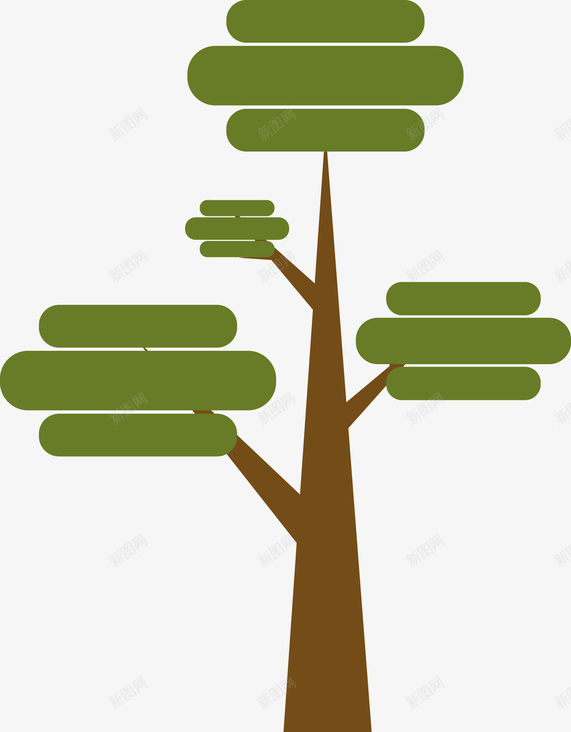 绿色树木图png免抠素材_88icon https://88icon.com 叶子 大树 小树 成长过程 树 树木 树苗 植物 绿色 绿色植物 茁壮成长