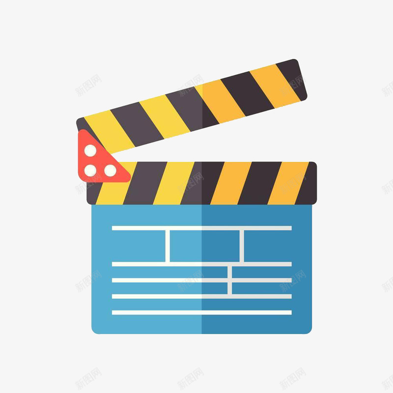 不一样的打板器png免抠素材_88icon https://88icon.com 场景 场记板 影视制作 打板 打板器 条纹 特别 电影 白色 黑色