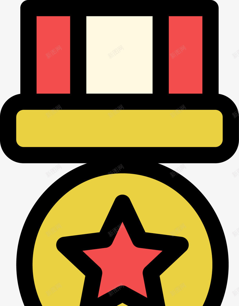 手绘榜首奖牌图png免抠素材_88icon https://88icon.com 丝带 冠军 奖杯 奖杯图 奖牌 榜首 第一名 金杯 金银铜
