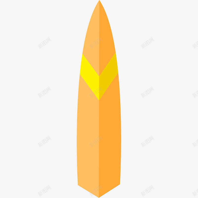 卡通沙滩橙色冲浪板png免抠素材_88icon https://88icon.com 冲浪板 划桨板 卡通 橙色 沙滩