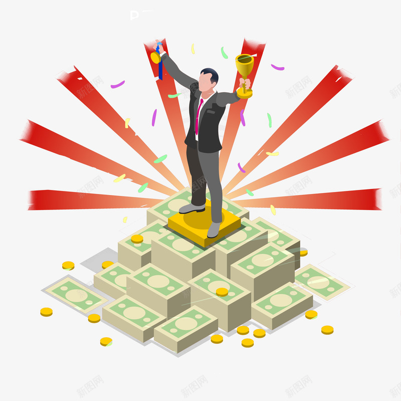 冠军奖杯PPT元素png免抠素材_88icon https://88icon.com PPT元素 商务 奖杯 奖牌 矢量元素