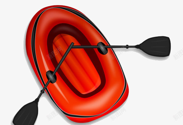 卡通橡皮艇png免抠素材_88icon https://88icon.com 卡通 橙色 橡皮艇 立体