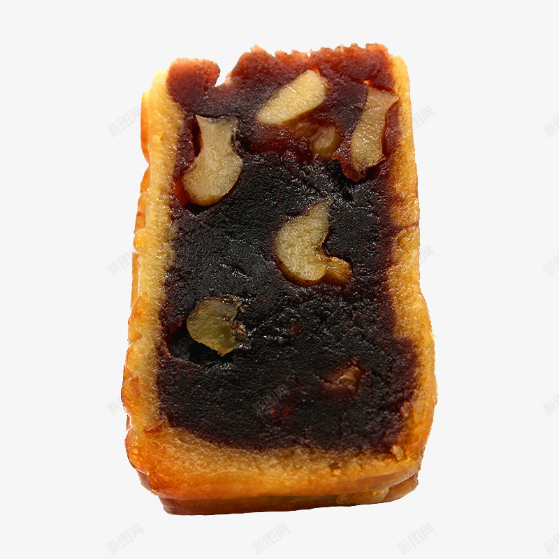 核桃红豆沙月饼特写png免抠素材_88icon https://88icon.com 中秋节 产品实物 广式豆沙月饼 散装月饼 月饼 核桃红豆沙月饼特写 点心
