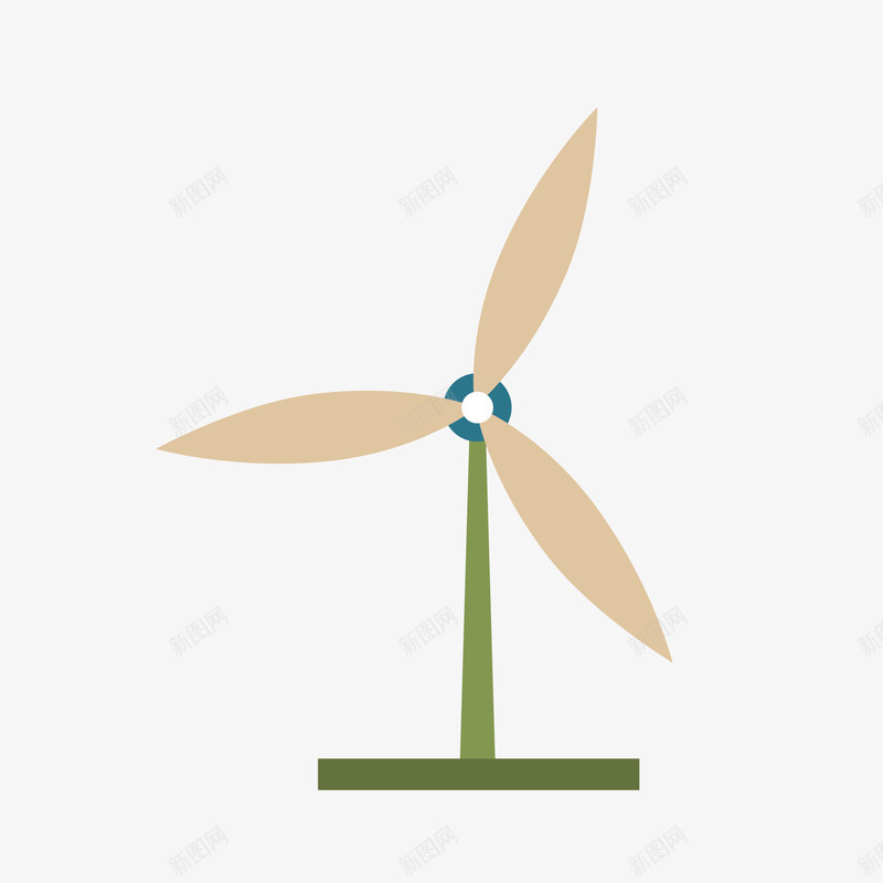 卡通风车图案png免抠素材_88icon https://88icon.com png png图片 卡通 图案 底座 旋转 绿色 肉色 风车