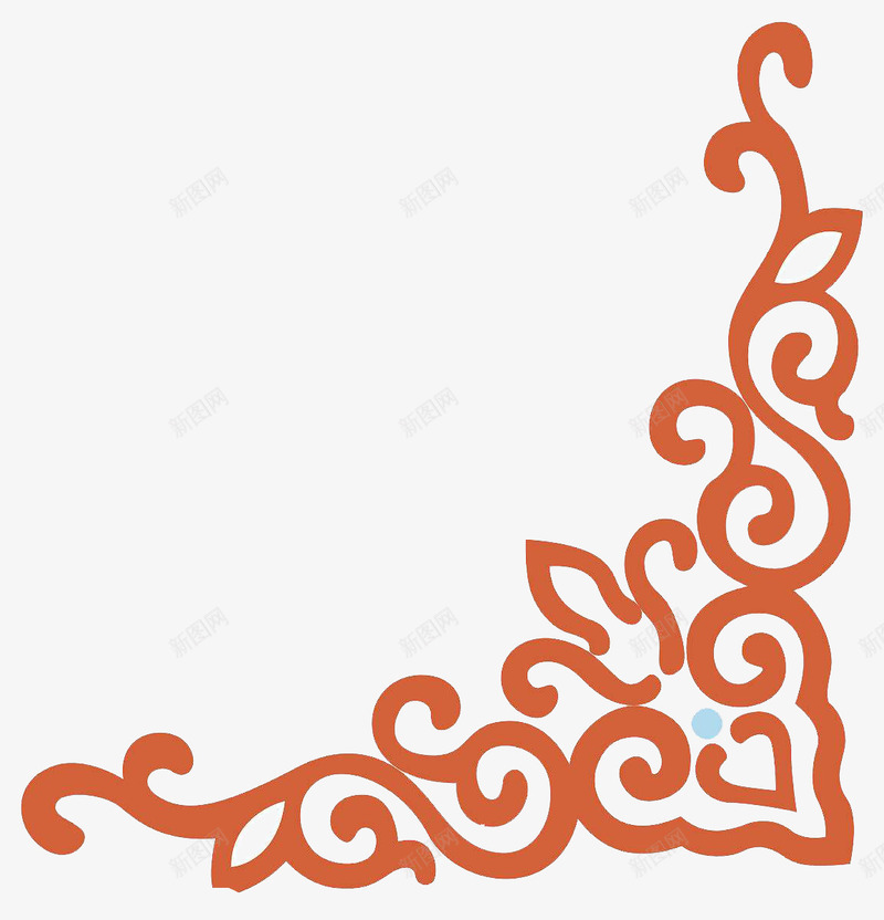 橙色中国风窗纸创意底边png免抠素材_88icon https://88icon.com 中国风 中国风底边 传统 创意 城橙色底边 底边 橙色 艺术