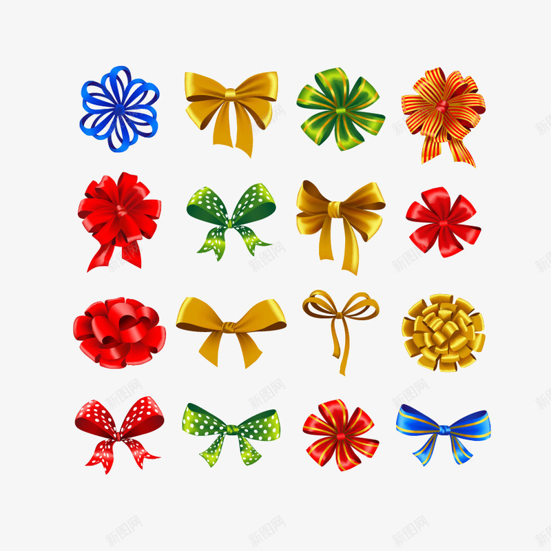 各种好看蝴蝶结矢量图ai免抠素材_88icon https://88icon.com 丝带 矢量素材 蝴蝶结 矢量图