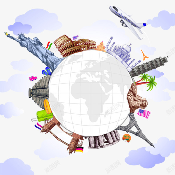 旋转的地球png免抠素材_88icon https://88icon.com 世界 国家 星球 装饰 装饰图案