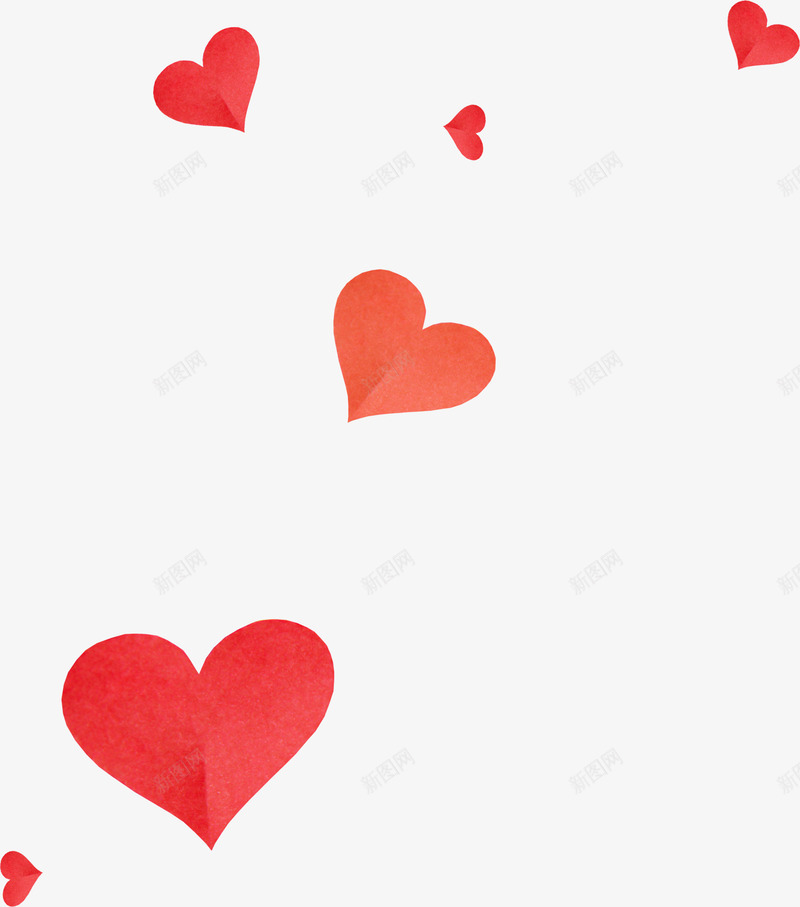 漂浮红色剪纸桃心png免抠素材_88icon https://88icon.com 剪纸桃心 桃心 漂浮桃心 红色桃心