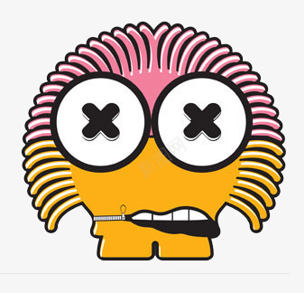拉链怪物png免抠素材_88icon https://88icon.com 大眼睛 拉链嘴巴 橙色