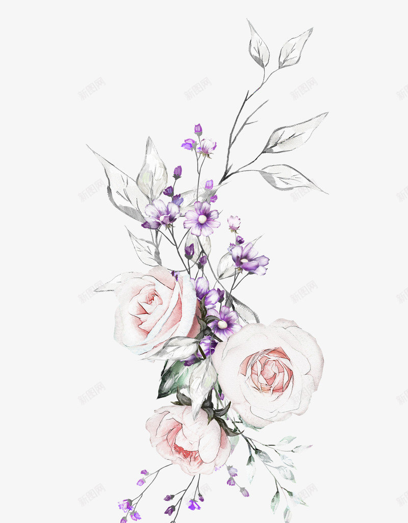 手绘清新花卉花朵png免抠素材_88icon https://88icon.com 小清新花草装饰 布料印花 文艺花草PPT制作 植物插画 海报设计 花草包装礼盒 花草插画 花草装饰