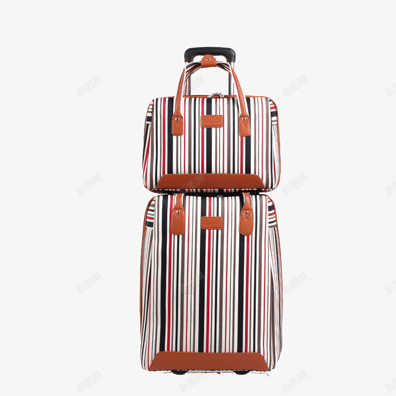 子母箱拉杆旅行箱包png免抠素材_88icon https://88icon.com 条纹旅行箱包 牛津布行李箱 素雅旅行箱包 防水旅行箱包