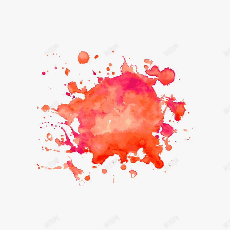 红色水彩绘颜料png免抠素材_88icon https://88icon.com 水彩绘颜料 活动装饰 红色颜料 背景装饰