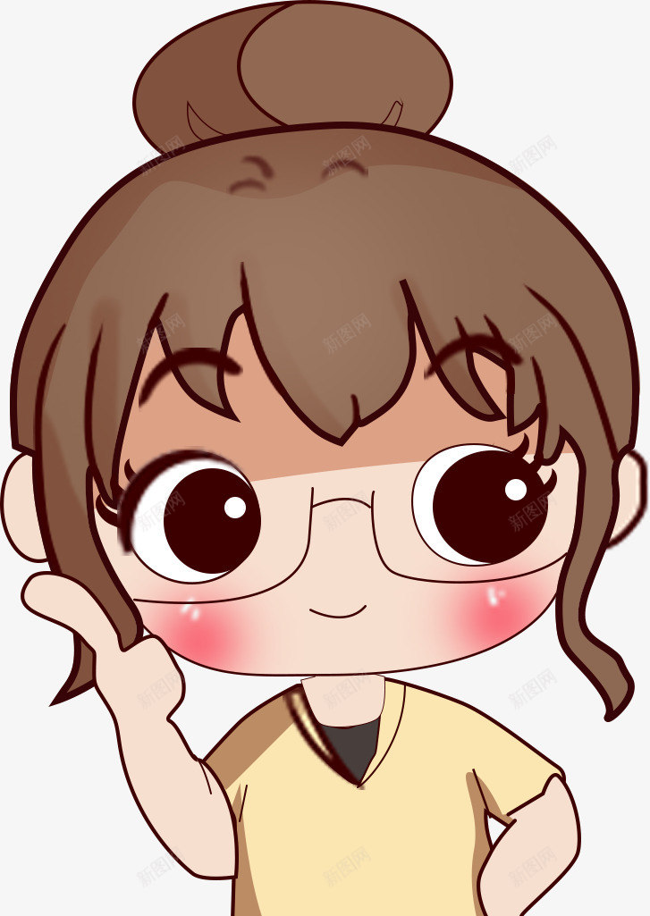 手绘点赞卡通小女孩表情包png免抠素材_88icon https://88icon.com 手绘表情包 点赞 点赞卡通小女孩 点赞表情包