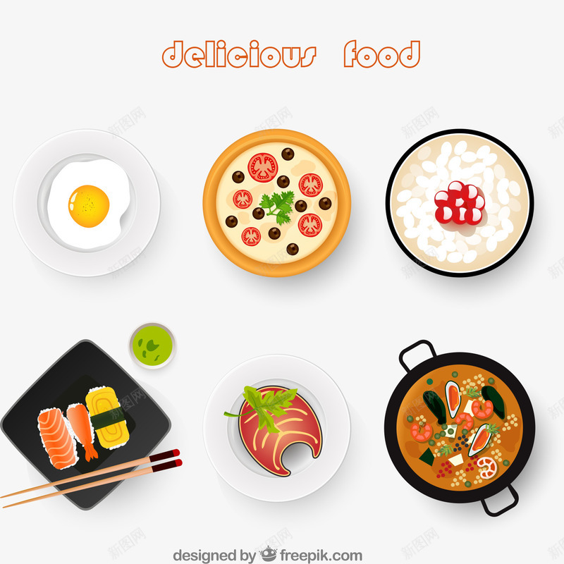 6款美味食物俯视图png免抠素材_88icon https://88icon.com png素材 俯视图 寿司 披萨 煎蛋 美味 食物 麻辣烫