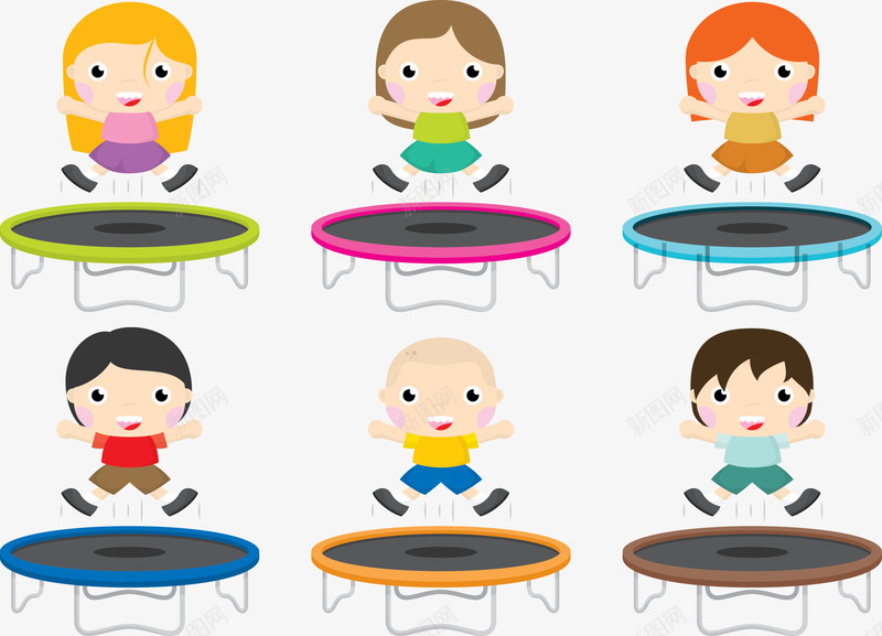 玩蹦蹦床的小孩子png免抠素材_88icon https://88icon.com 小孩子 幼儿园 弹跳床 清纯童年 蹦蹦床